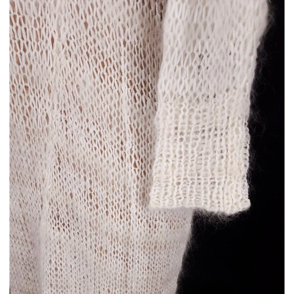 Doublet Upcycle Winder Yarn Pullover Limited 12/14 One Size White Sweater $790 - Picture 6 of 16